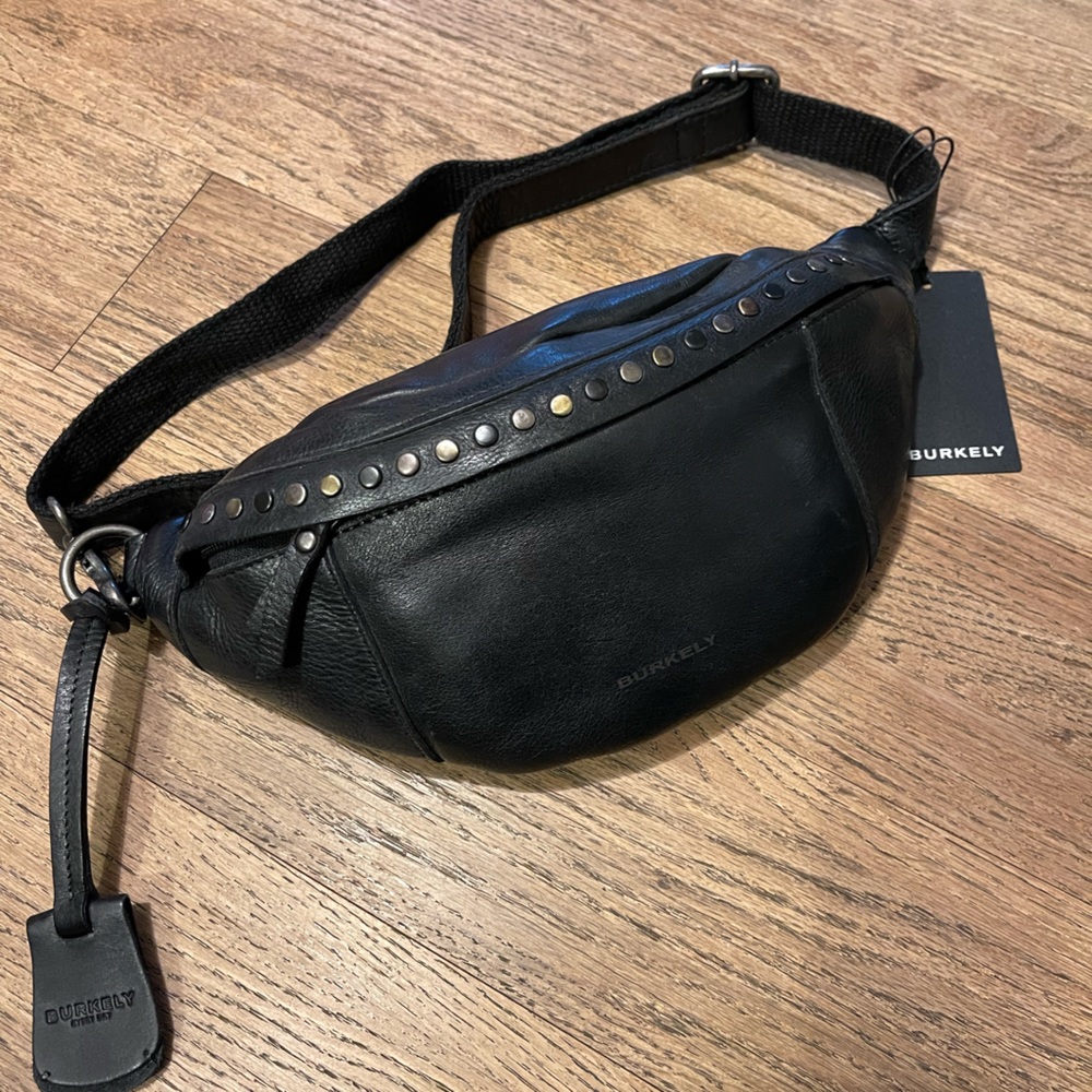 Burkely Leather Belt Bag - Black NEW WITH TAG